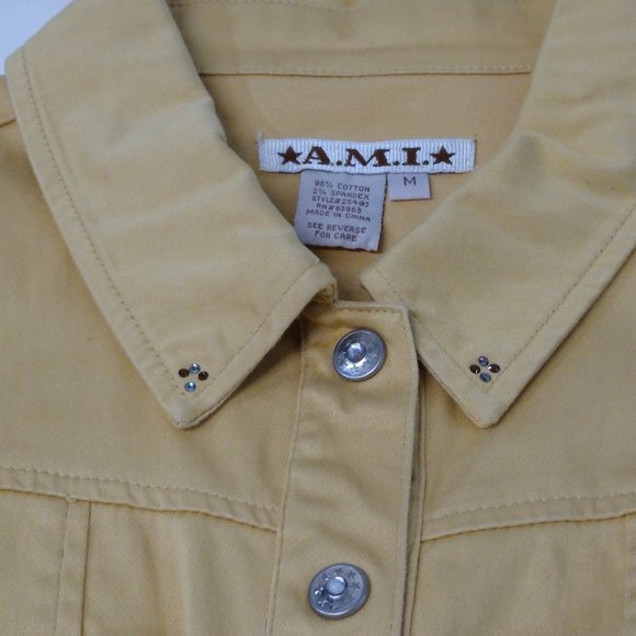 A.M.I. Customized Embroidered w/ Swarovski Rhinestones Western Style Med. Jacket - Picture 5 of 16